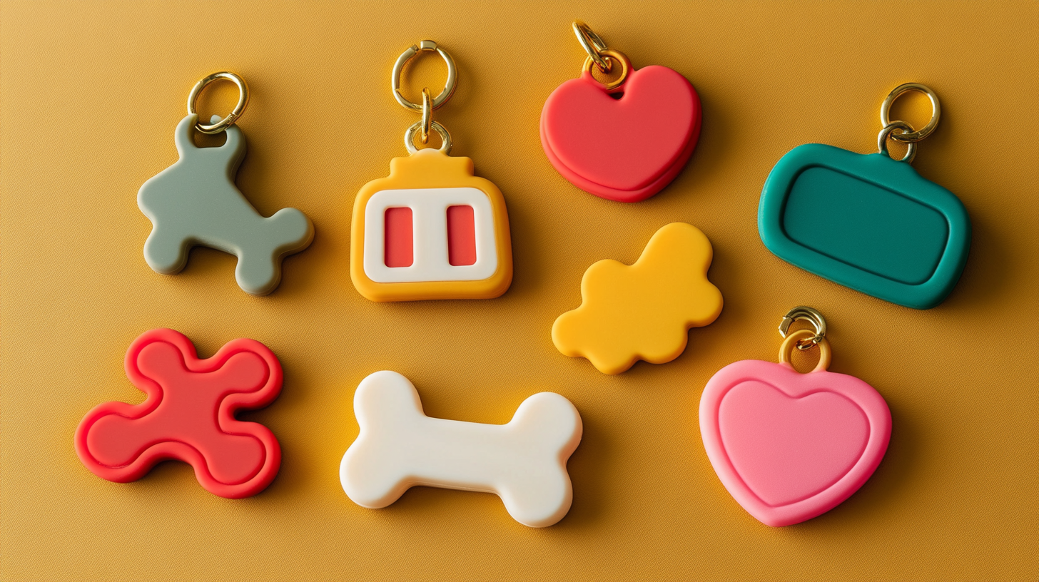 Collection of colorful silicone charms