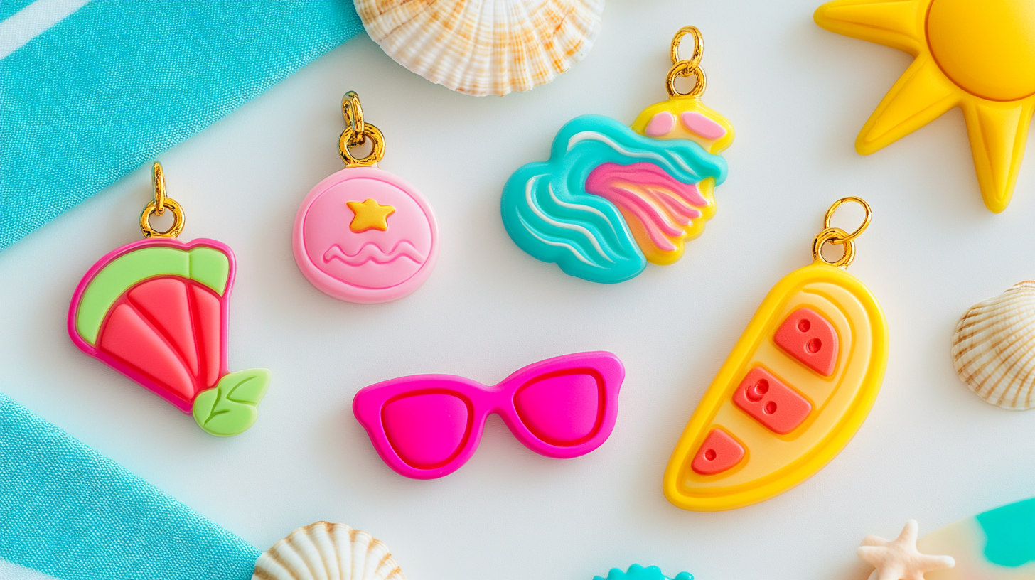 Summer silicone charm collection